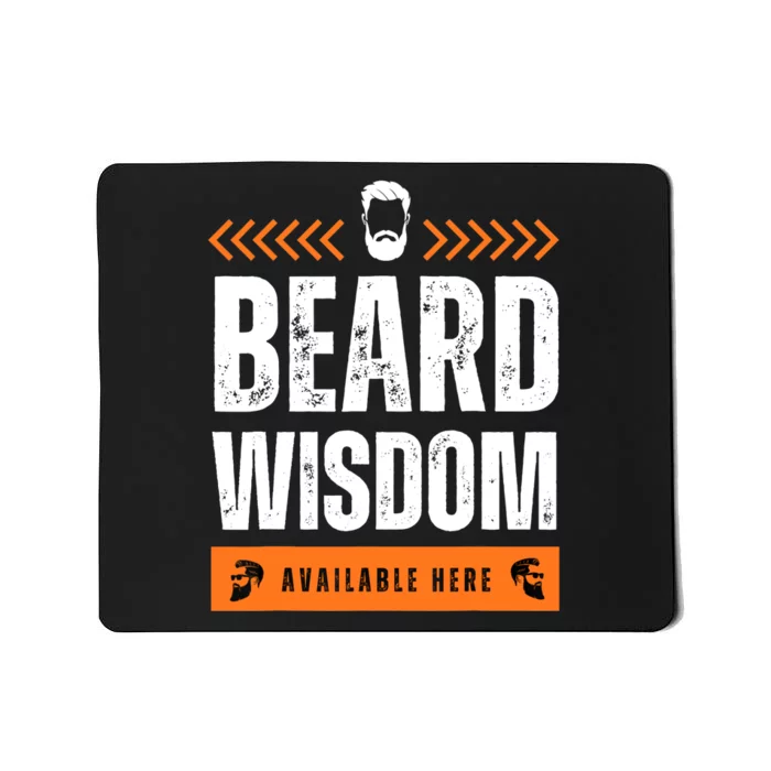 Funny Beard Man Tee Epic Beardeds Gifts - Beard Wisdom Mousepad