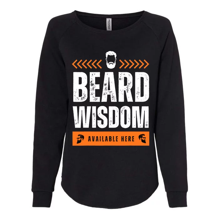 Funny Beard Man Tee Epic Beardeds Gifts - Beard Wisdom Womens California Wash Sweatshirt