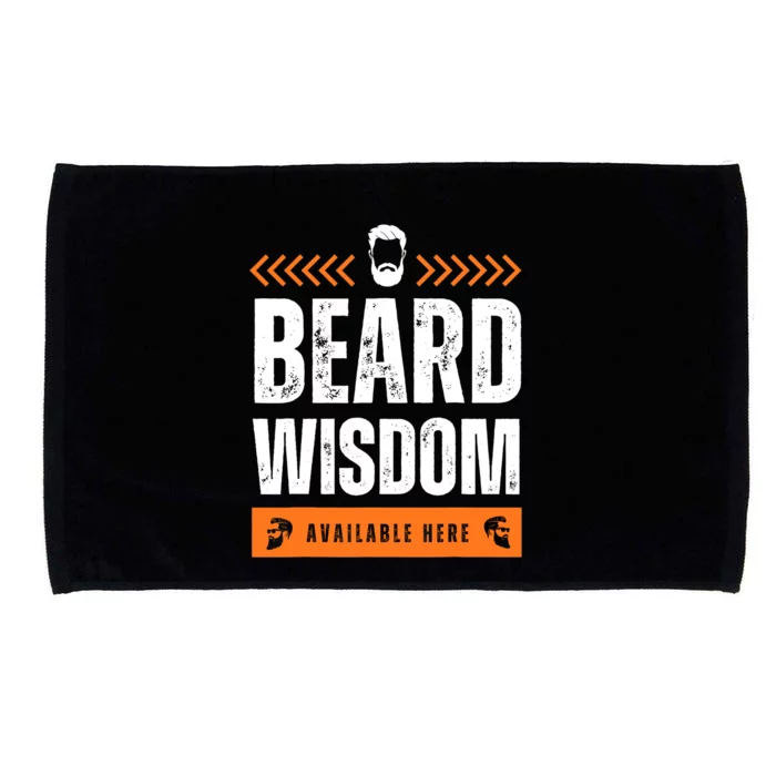 Funny Beard Man Tee Epic Beardeds Gifts - Beard Wisdom Microfiber Hand Towel