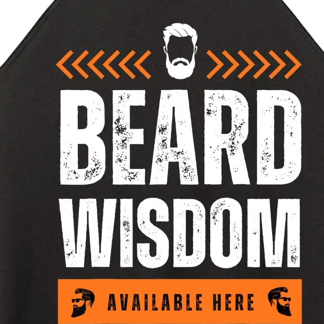 Funny Beard Man Tee Epic Beardeds Gifts - Beard Wisdom Women’s Perfect Tri Rocker Tank