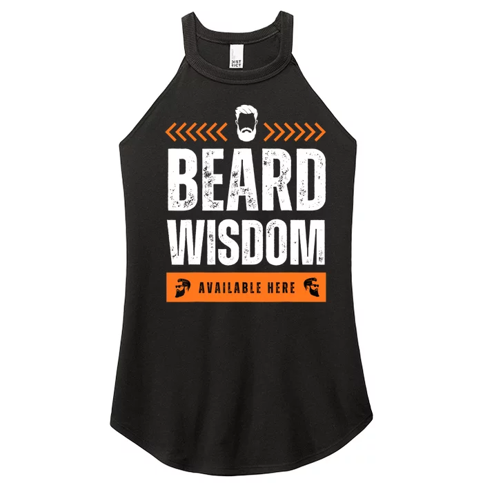 Funny Beard Man Tee Epic Beardeds Gifts - Beard Wisdom Women’s Perfect Tri Rocker Tank