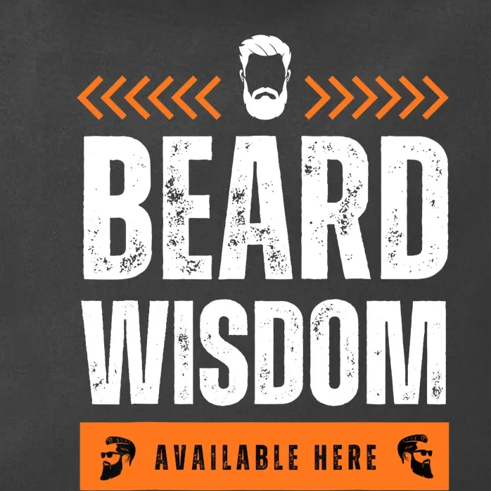 Funny Beard Man Tee Epic Beardeds Gifts - Beard Wisdom Zip Tote Bag