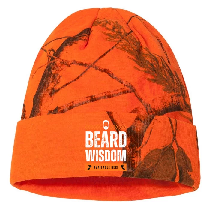 Funny Beard Man Tee Epic Beardeds Gifts - Beard Wisdom Kati - 12in Camo Beanie