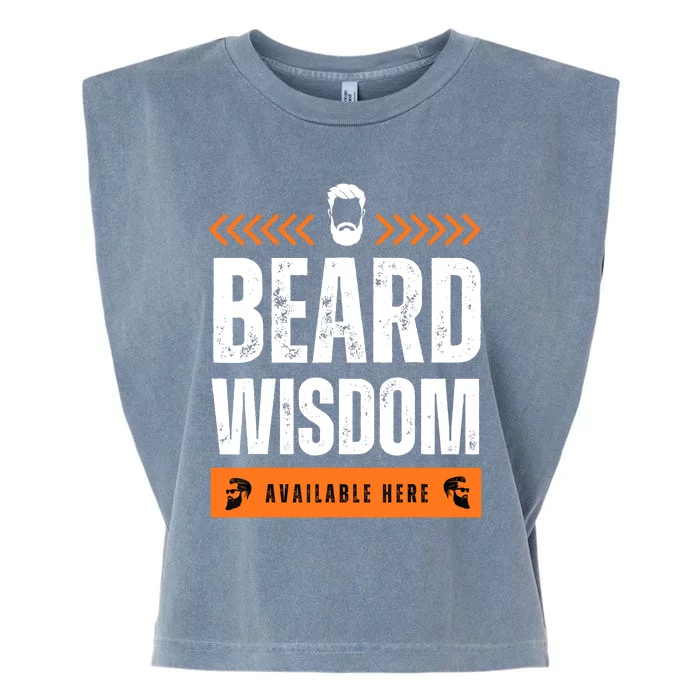 Funny Beard Man Tee Epic Beardeds Gifts - Beard Wisdom Garment-Dyed Women's Muscle Tee