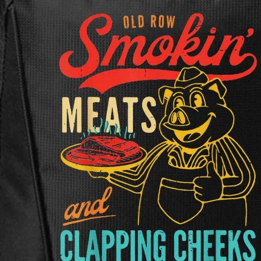 Funny Bbq Meat Groovy Smoking Fun City Backpack