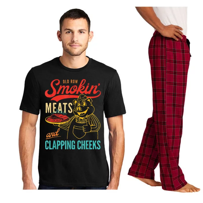 Funny Bbq Meat Groovy Smoking Fun Pajama Set