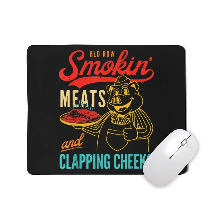 Funny Bbq Meat Groovy Smoking Fun Mousepad