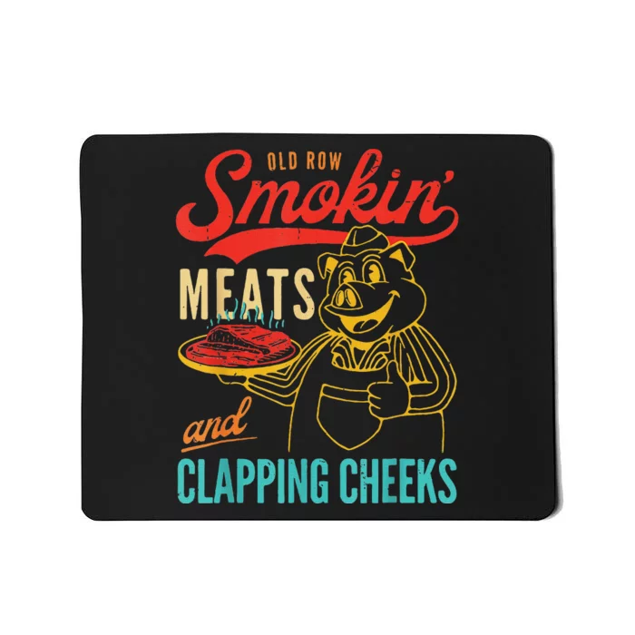 Funny Bbq Meat Groovy Smoking Fun Mousepad