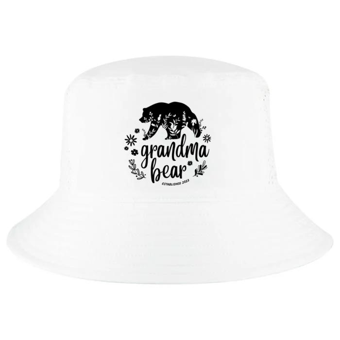 Floral Bear Matching Family Outfits, Funny Grandma Bear Cool Comfort Performance Bucket Hat