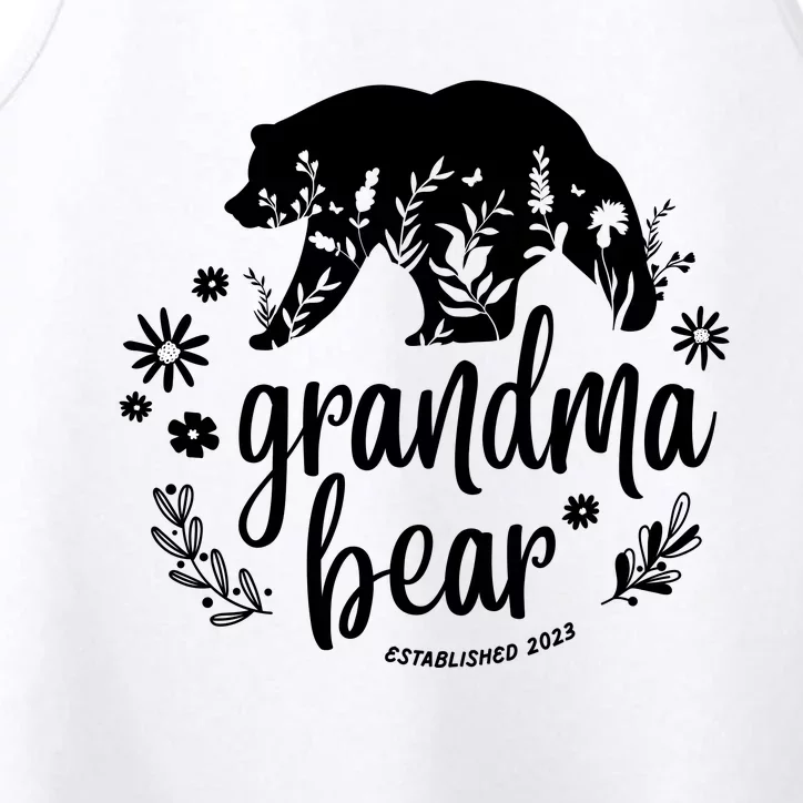 Floral Bear Matching Family Outfits, Funny Grandma Bear Performance Tank