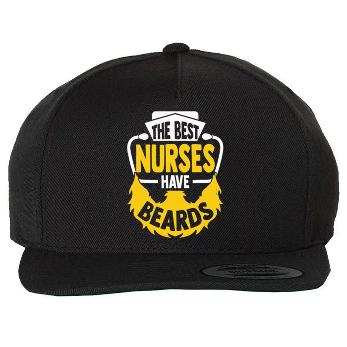 Funny Bearded Male Nurse Murse Nursing Gift Wool Snapback Cap