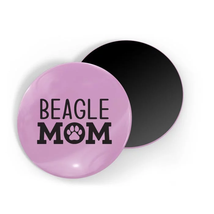 Funny Beagle Mom Dog Paw Puppy Retro Magnet