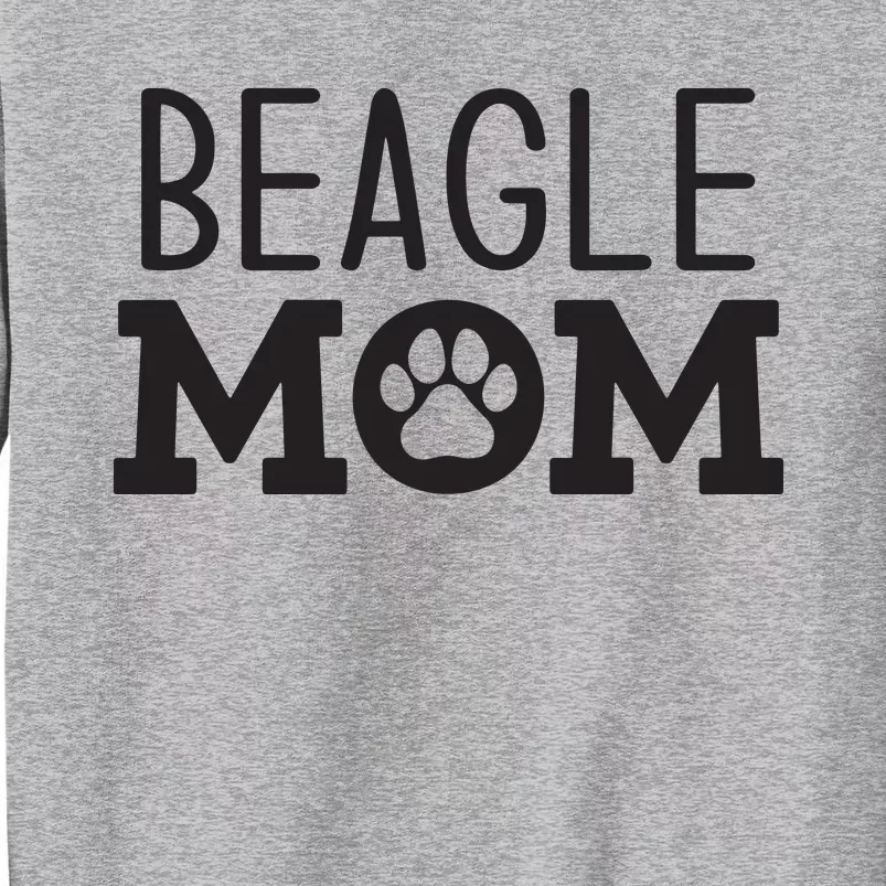 Funny Beagle Mom Dog Paw Puppy Retro Sweatshirt