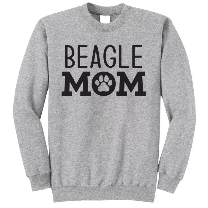 Funny Beagle Mom Dog Paw Puppy Retro Sweatshirt