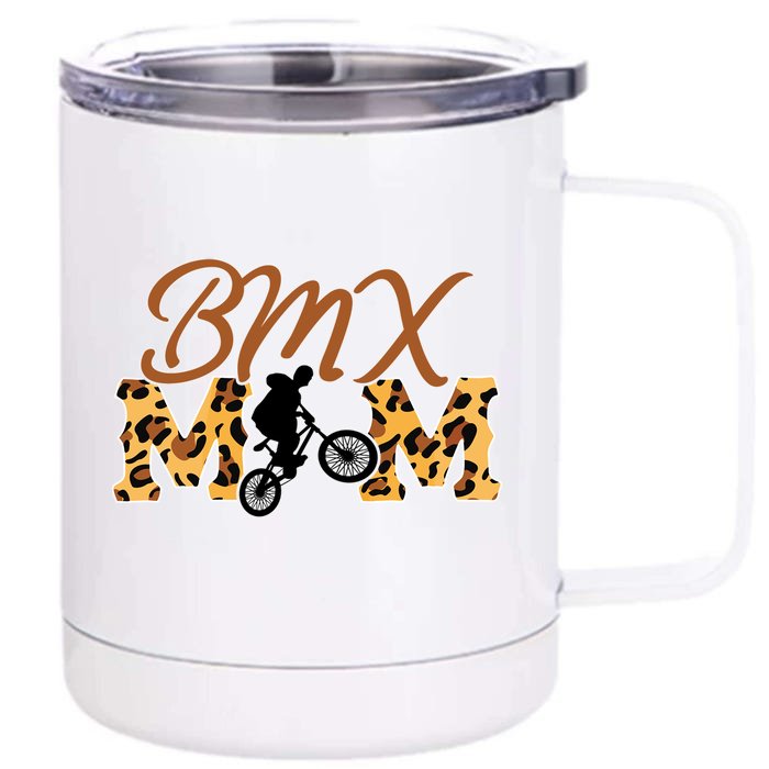 Funny Bmx Mom Bmx Bike Gift Front & Back 12oz Stainless Steel Tumbler Cup