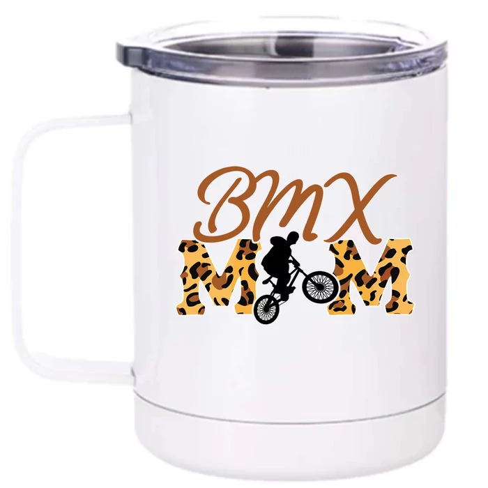 Funny Bmx Mom Bmx Bike Gift Front & Back 12oz Stainless Steel Tumbler Cup