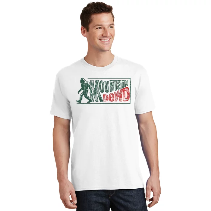 Funny Bigfoot Mountain Dude Hiking Camping Retro Gift T-Shirt