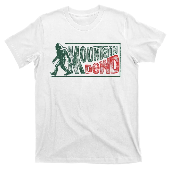 Funny Bigfoot Mountain Dude Hiking Camping Retro Gift T-Shirt