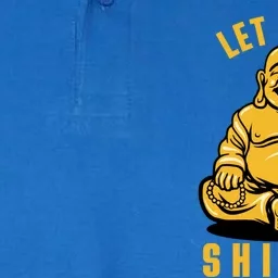 Funny Buddha Meditation Let That Shit Go Gift Softstyle Adult Sport Polo