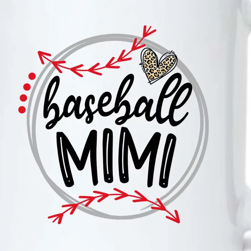 Funny Baseball Mimi Leopard Baseball Lovers Black Color Changing Mug