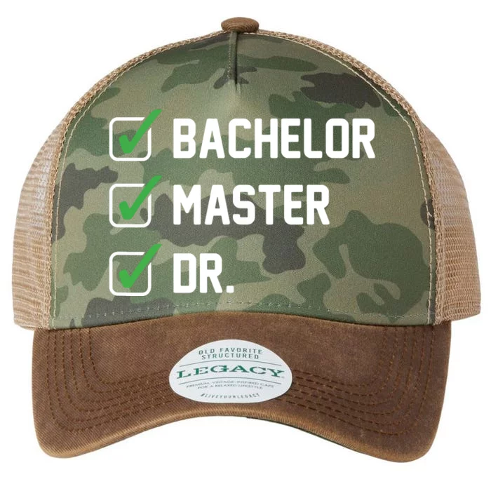 FUNNY Bachelor Master Doctorate Degree Dr Phd Gifts Legacy Tie Dye Trucker Hat