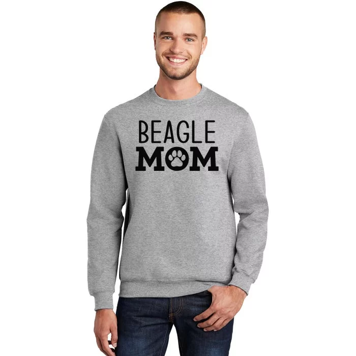 Funny Beagle Mom Dog Paw Puppy Retro Tall Sweatshirt