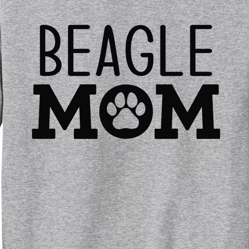 Funny Beagle Mom Dog Paw Puppy Retro Tall Sweatshirt