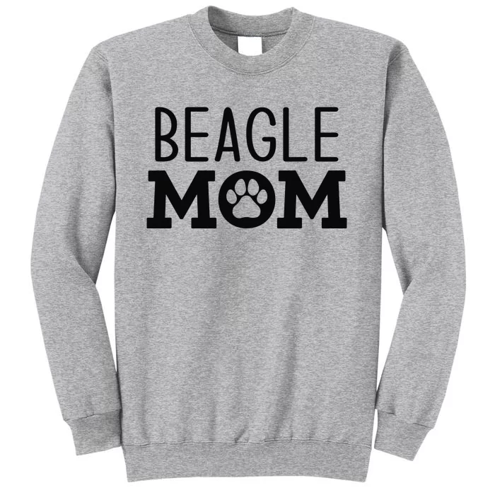 Funny Beagle Mom Dog Paw Puppy Retro Tall Sweatshirt