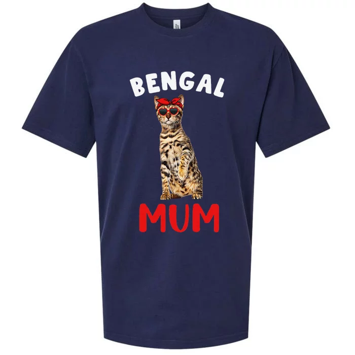 Funny Bengal Mum Mummy Bengal Cat Lover Owner Funny Kitty Kitten Sueded Cloud Jersey T-Shirt