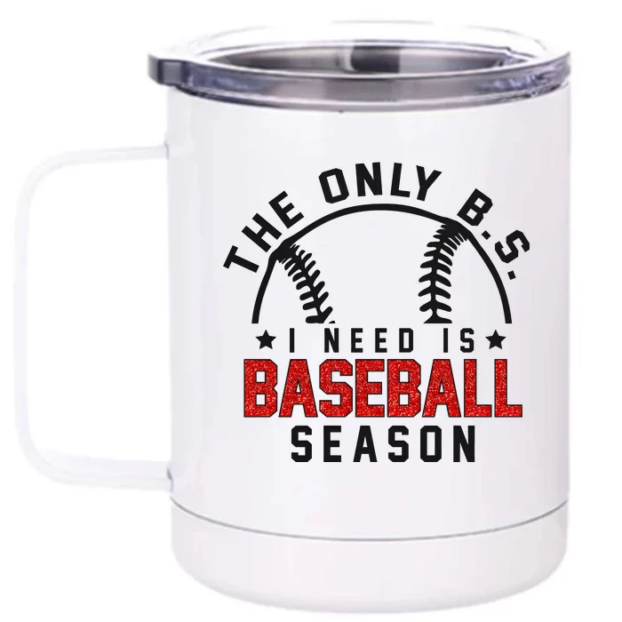 Funny Baseball Mom Baseball Mama Season Front & Back 12oz Stainless Steel Tumbler Cup