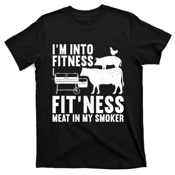 Funny Bbq Meat Smoking Art Barbeque Griller T-Shirt