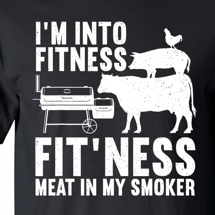 Funny Bbq Meat Smoking Art Barbeque Griller Tall T-Shirt