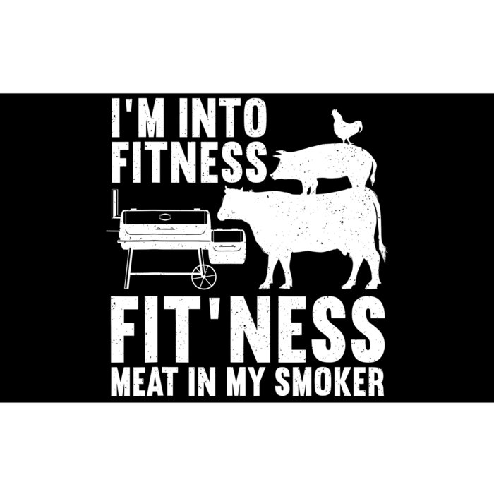 Funny Bbq Meat Smoking Art Barbeque Griller Bumper Sticker