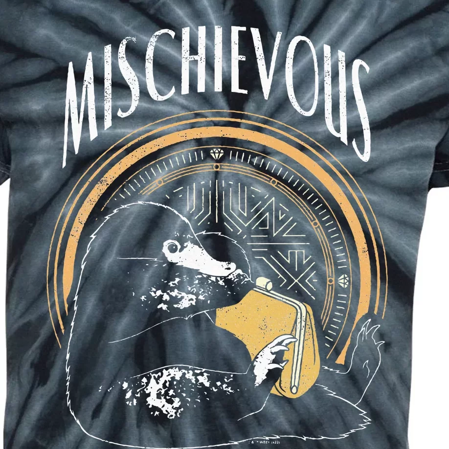 Fantastic Beasts Mischievous Niffler Poster Kids Tie-Dye T-Shirt