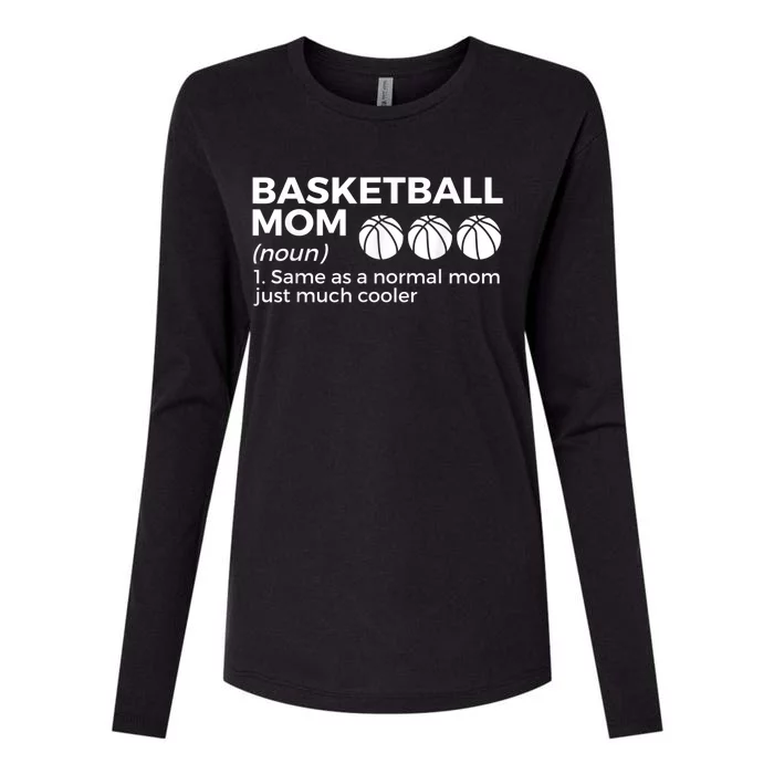 Funny Basketball Mom Definition Womens Cotton Relaxed Long Sleeve T-Shirt