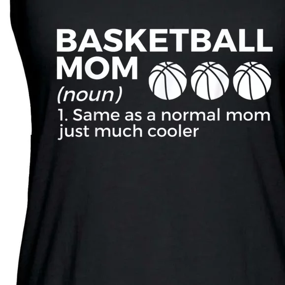 Funny Basketball Mom Definition Ladies Essential Flowy Tank