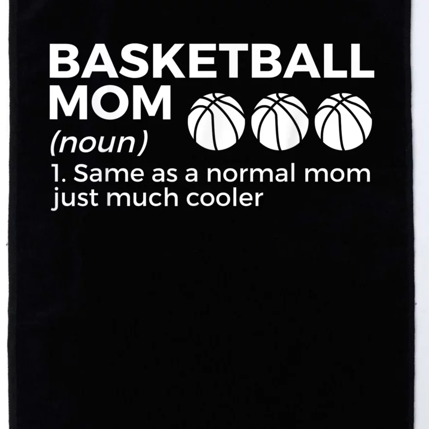 Funny Basketball Mom Definition Platinum Collection Golf Towel