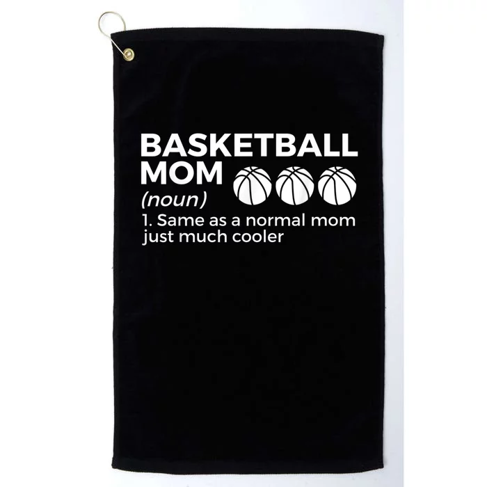 Funny Basketball Mom Definition Platinum Collection Golf Towel