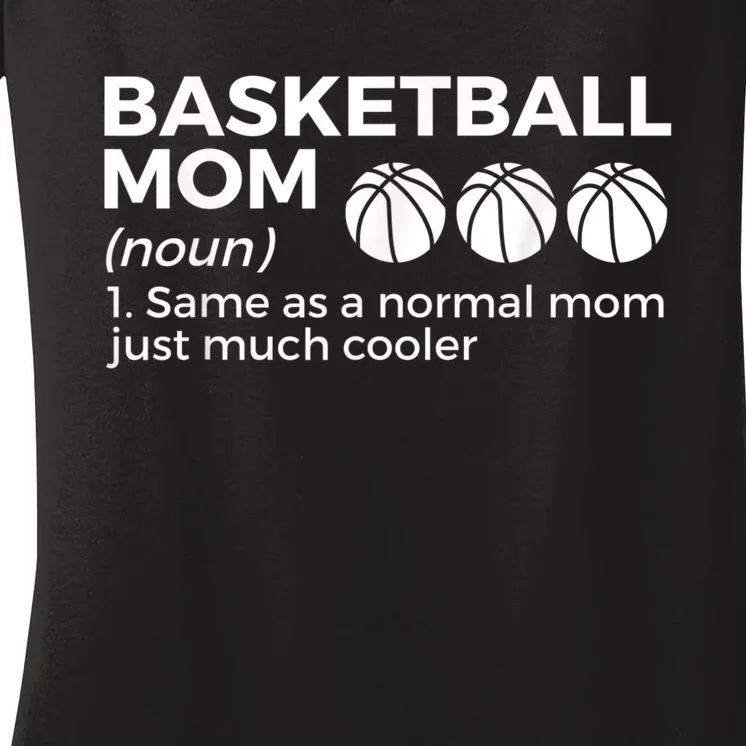 Funny Basketball Mom Definition Women's V-Neck T-Shirt