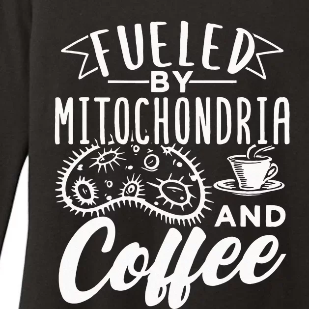 Fueled By Mitochondria And Coffee Womens CVC Long Sleeve Shirt