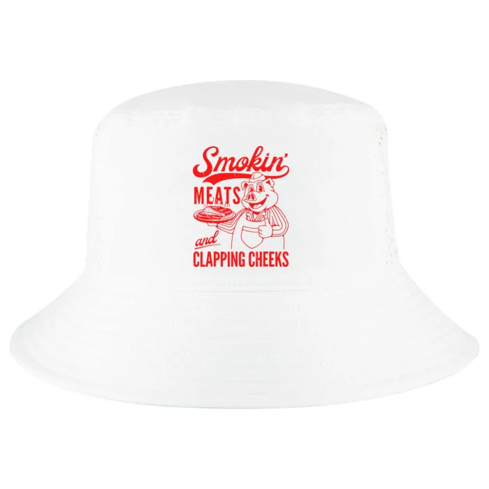 Funny Bbq Meat Groovy Smoking Meats And Clapping Cheeks Gift Cool Comfort Performance Bucket Hat