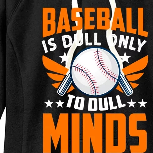 Funny Baseball Motivational Quote For Baseball Players Gift Women's Fleece Hoodie