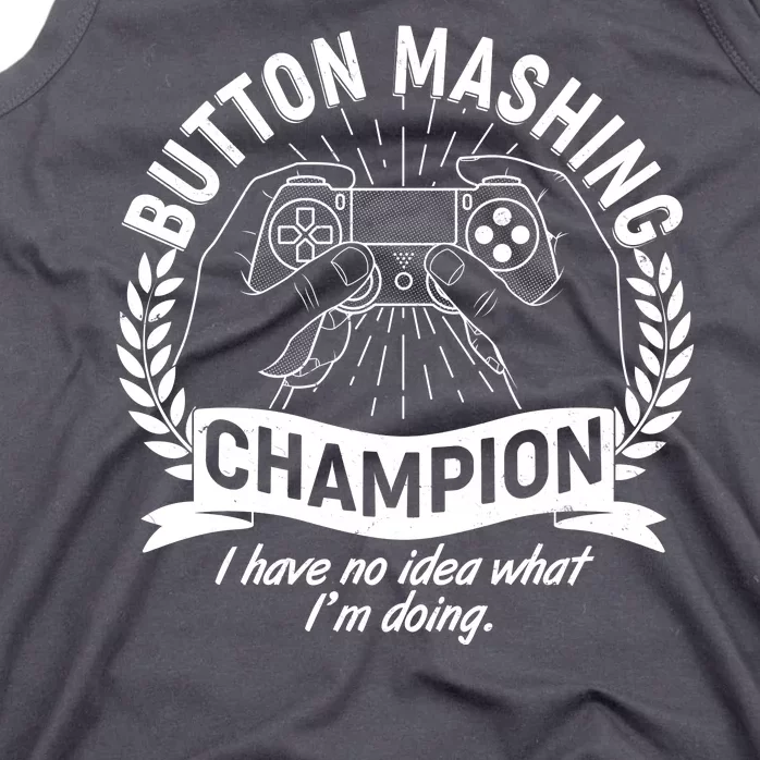 Funny Button Mashing Champion Video Gamer Tank Top