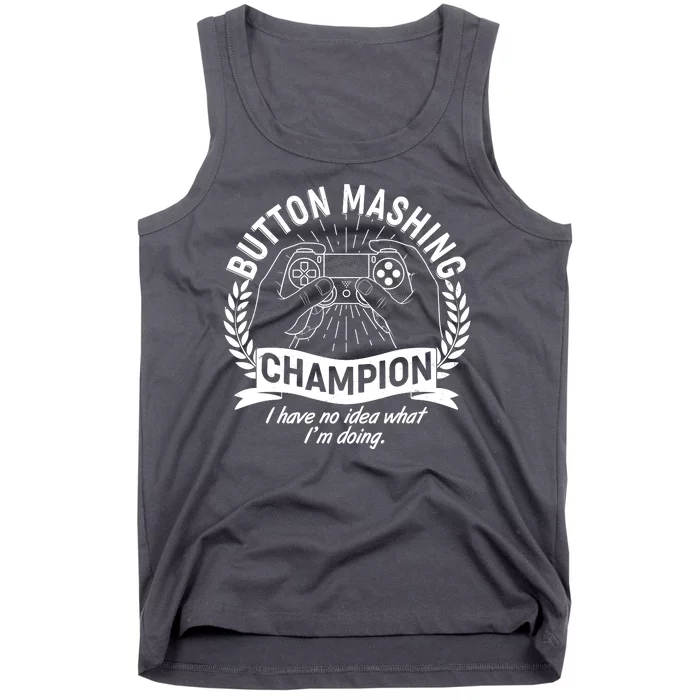 Funny Button Mashing Champion Video Gamer Tank Top