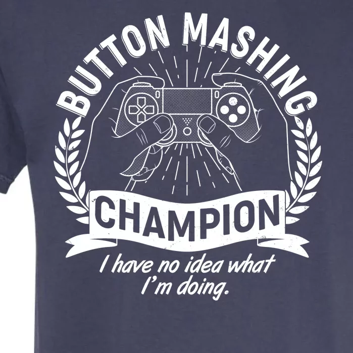 Funny Button Mashing Champion Video Gamer Garment-Dyed Heavyweight T-Shirt