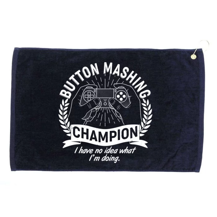 Funny Button Mashing Champion Video Gamer Grommeted Golf Towel