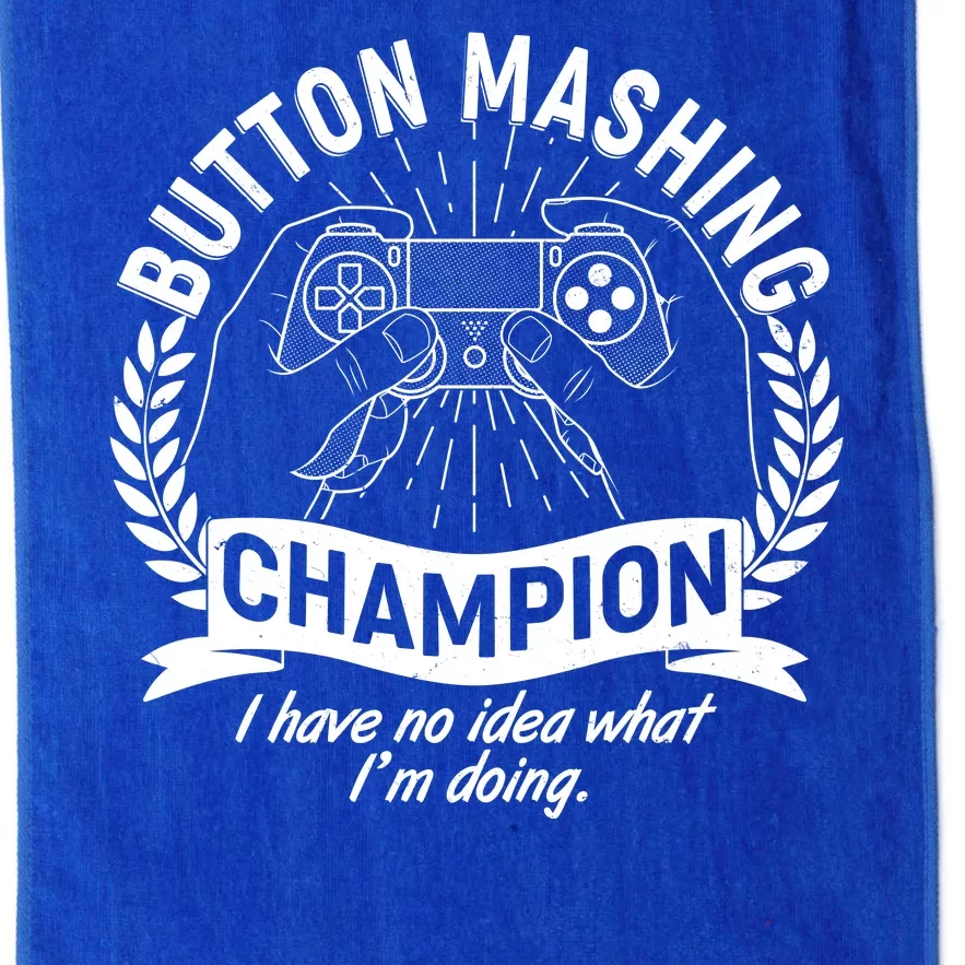 Funny Button Mashing Champion Video Gamer Platinum Collection Golf Towel