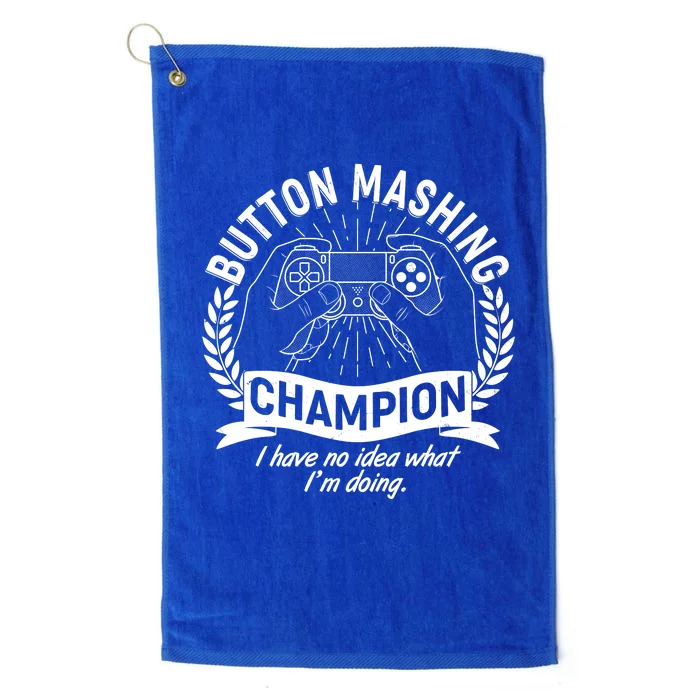 Funny Button Mashing Champion Video Gamer Platinum Collection Golf Towel