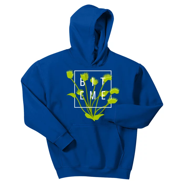 Funny Bite Me Gift Kids Hoodie