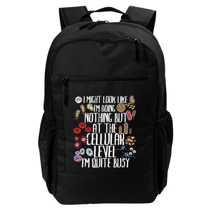 Funny Biology Microbiology Teacher Cellular Botany Molecule Daily Commute Backpack